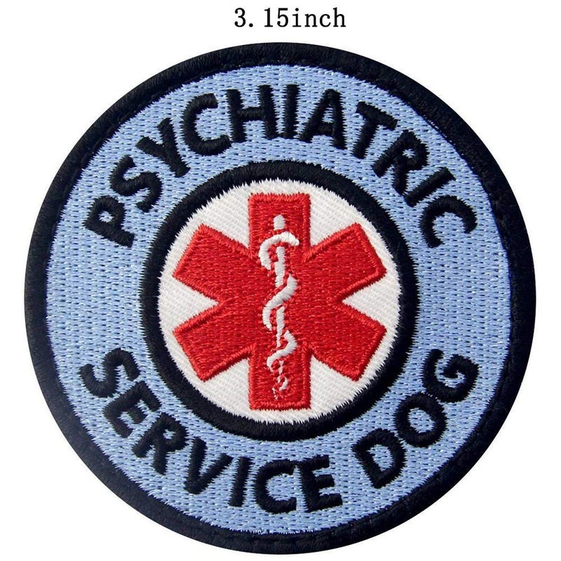 ODSP Service Dog PTSD Do Not Distract, Not All Disabilities are Visible Embroidered Fastener Hook and Loop Backing Patches for Vests/Harnesses - Image 5